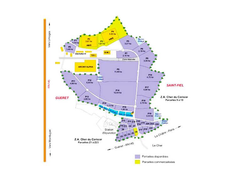 20 000 m² land for sale near Gueret France