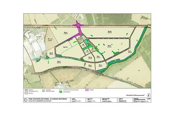 original business park plan in Loire Atlantique