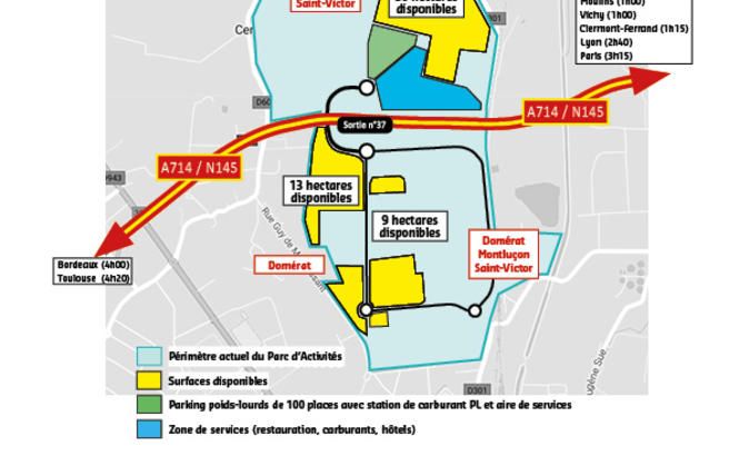 Hectares in business park available France 