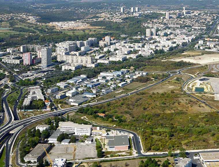 Land for sale in business park Parc 2000 in Montpellier South France 