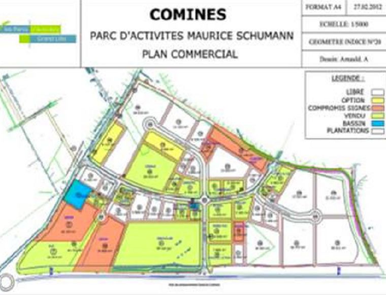 Land for rent in business park near belgian border 